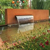 ميزة ماء جدار الصلب Corten